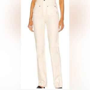 Khaite Isabella Jeans in Ivory